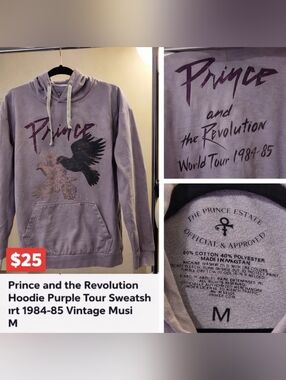 Prince & The Revolution 1984–85 Tour Hoodie • Official Estate Licensed!